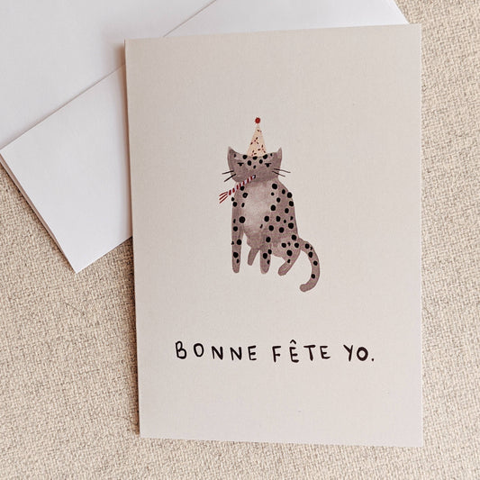 Bonne Fête Yo Greeting Card