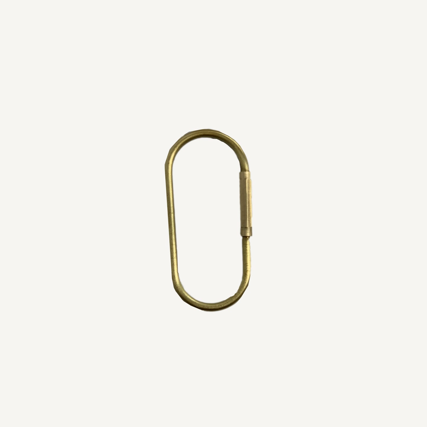 Brass Oval Key Ring with Release
