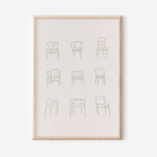 "Danish Chair Museum" Art Print (11 x 14)