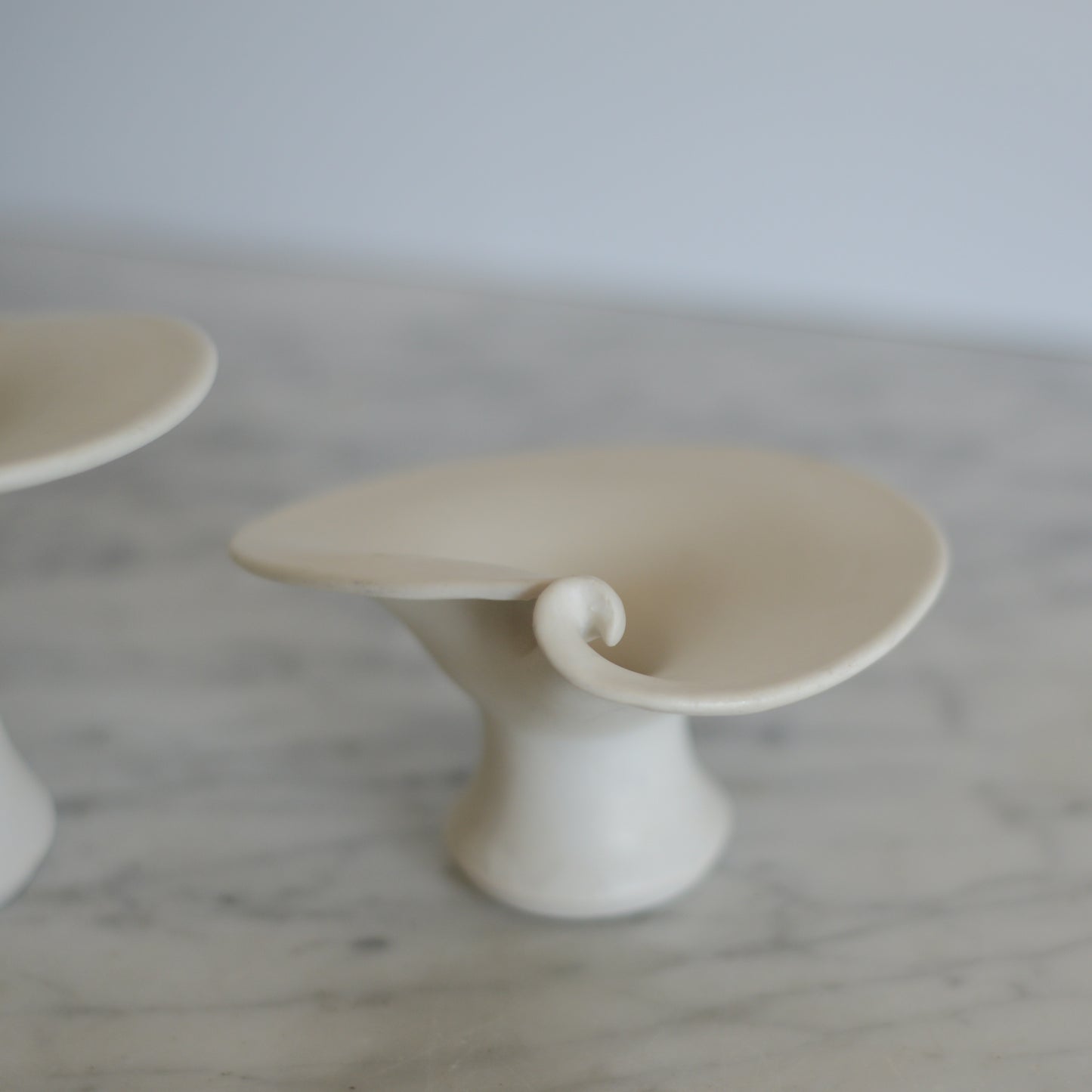 Vintage Porcelain Lily Candle Holders