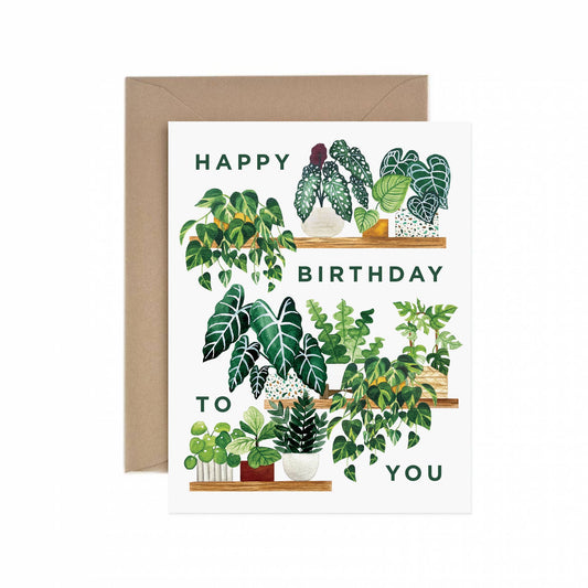 Happy Birthday Plant Shelf Card