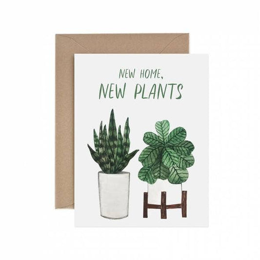 New Home New Plants Housewarming Card