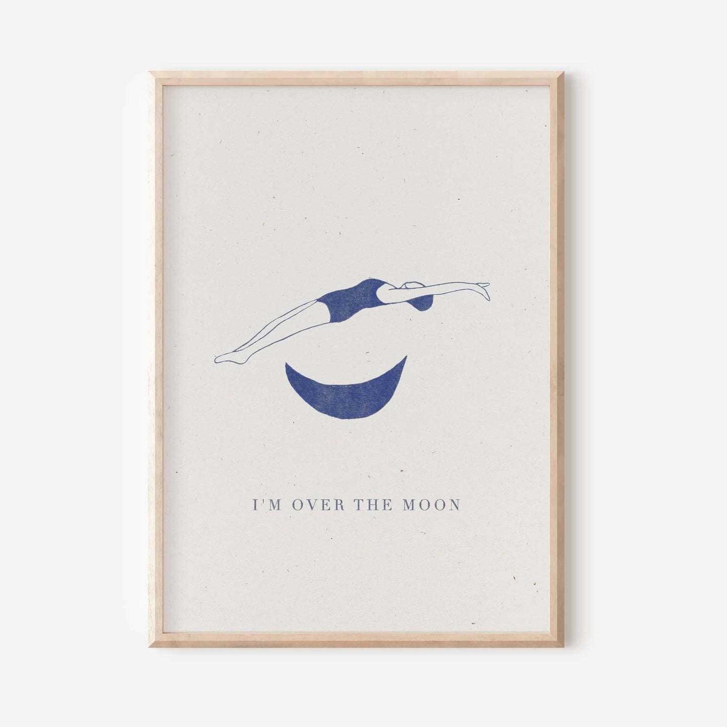 "I'm Over The Moon" Art Print (11 x 14)