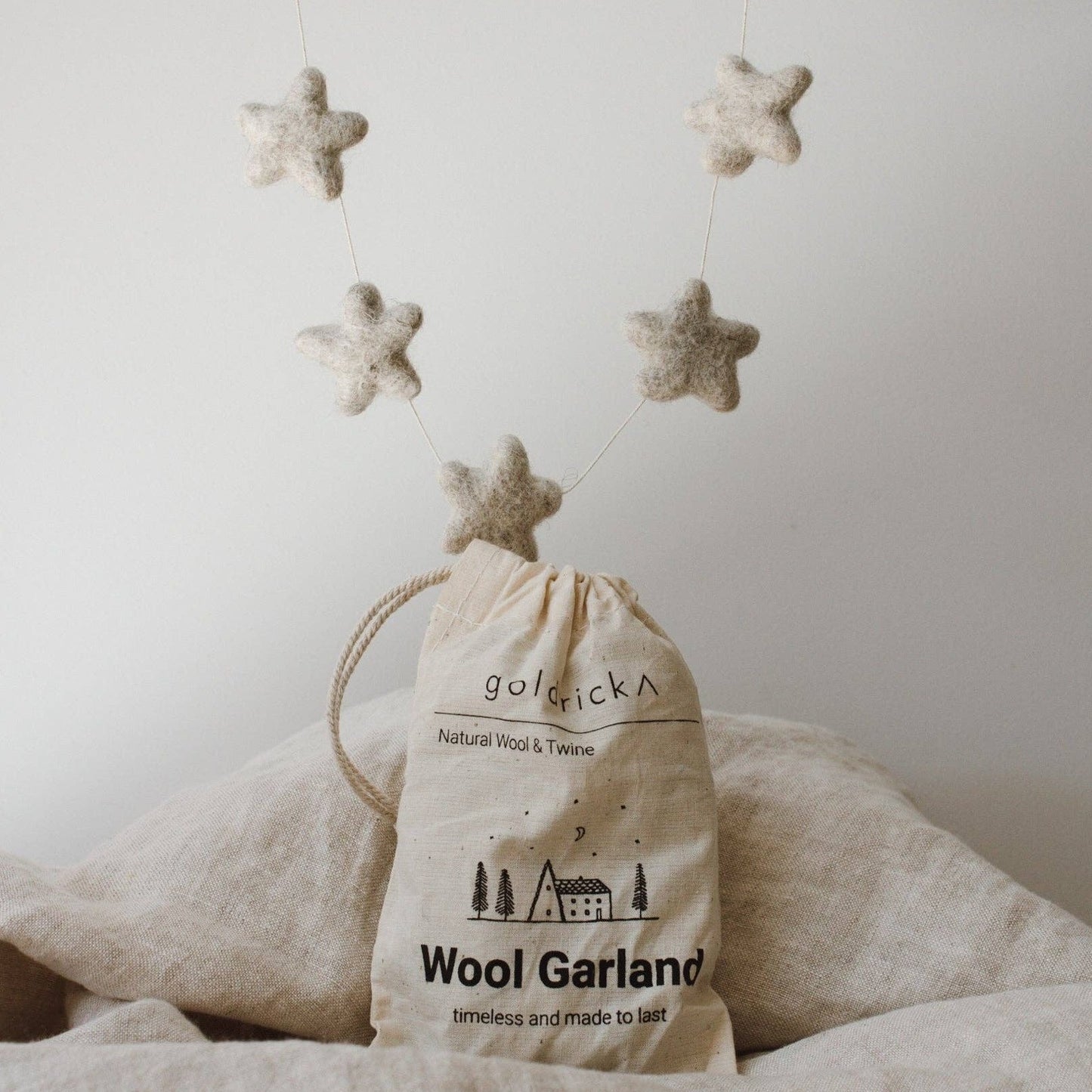 Wool Star Garland