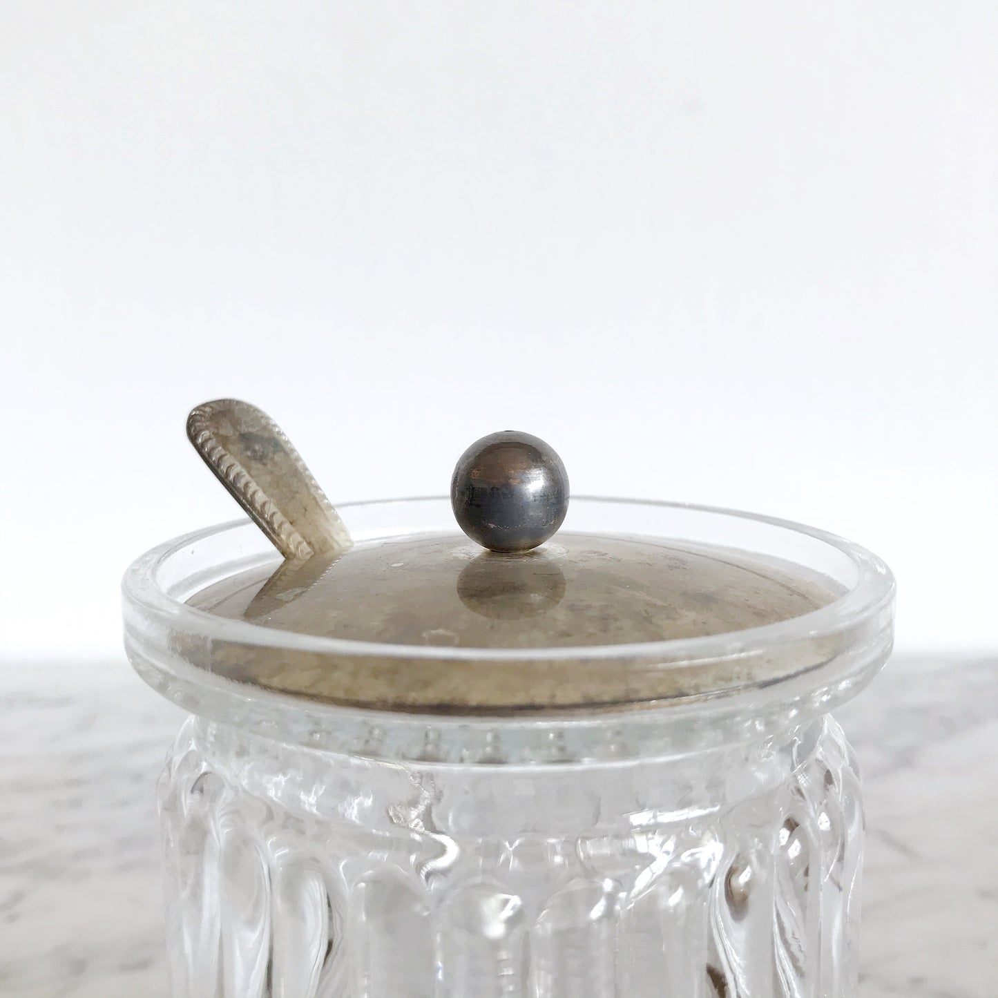 Vintage Marmalade Jar & Silver Spoon