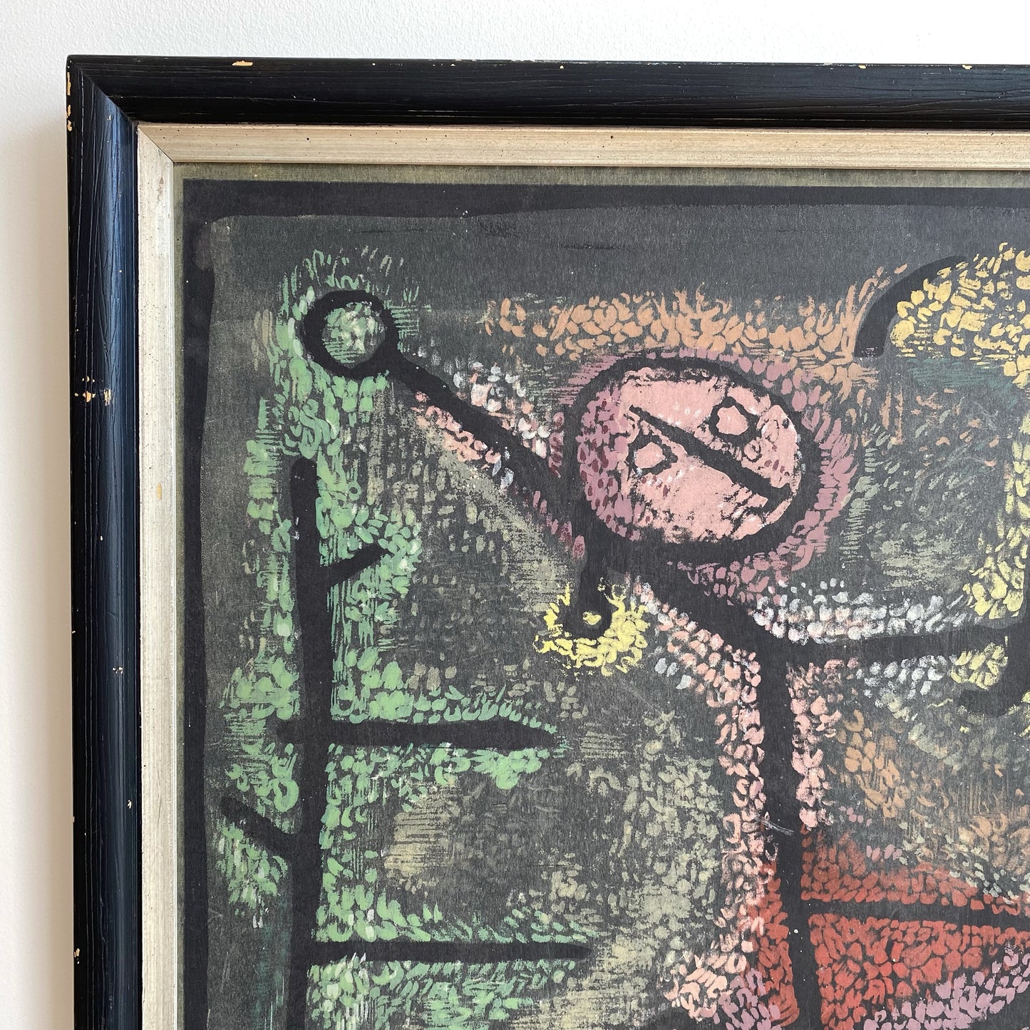 Vintage “Dancing Girl” Framed Art Print by Paul Klee
