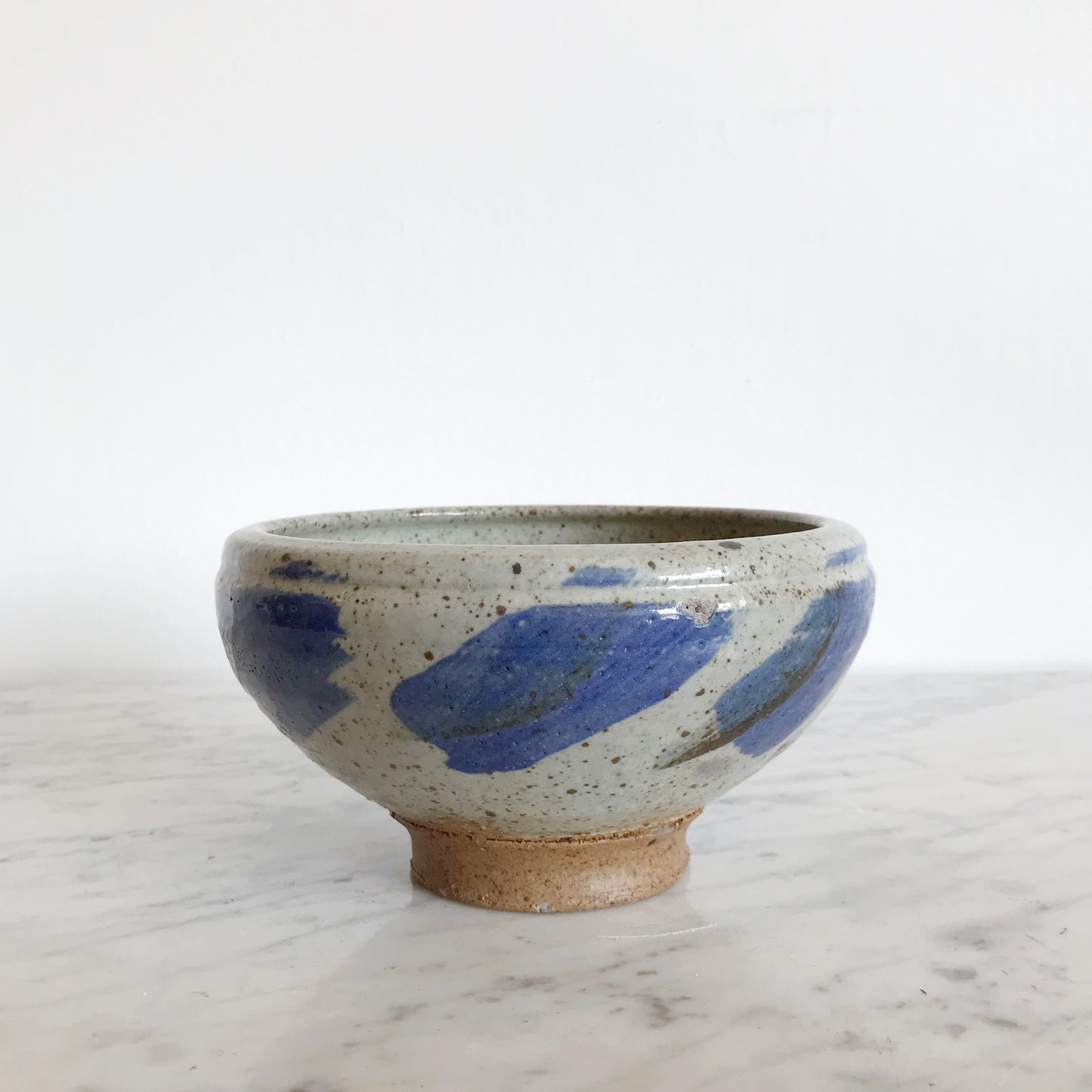 Vintage Painterly Pottery Bowl, Robert Jewett