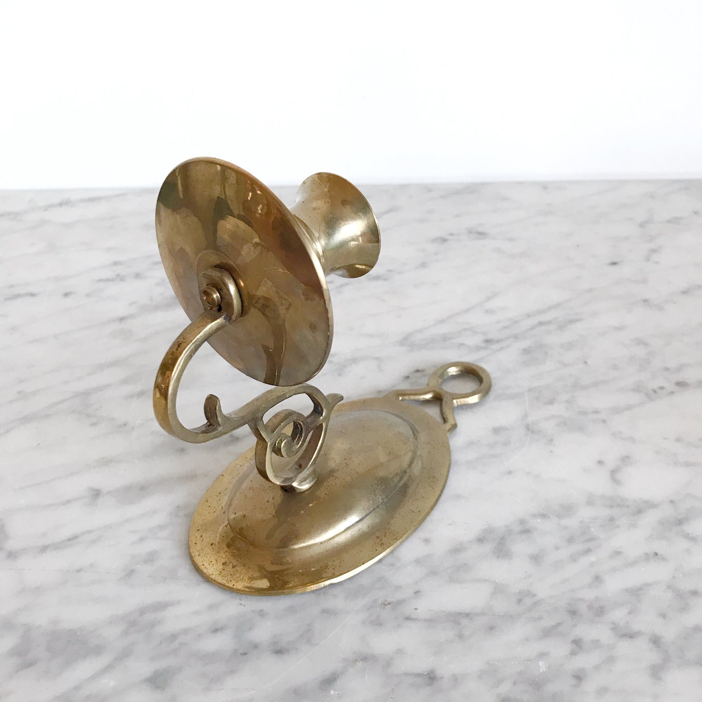 Pair of Vintage Brass Candle Sconces