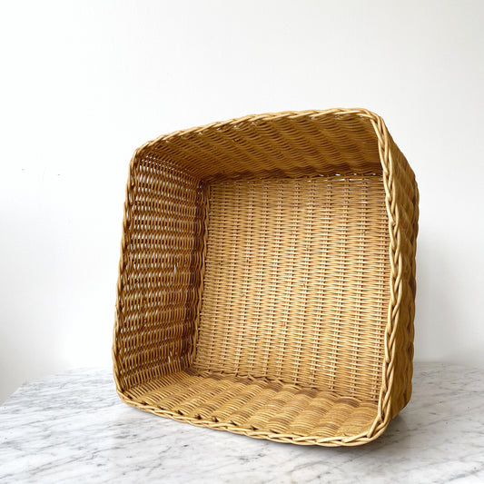 Large Square Wicker Floor Basket