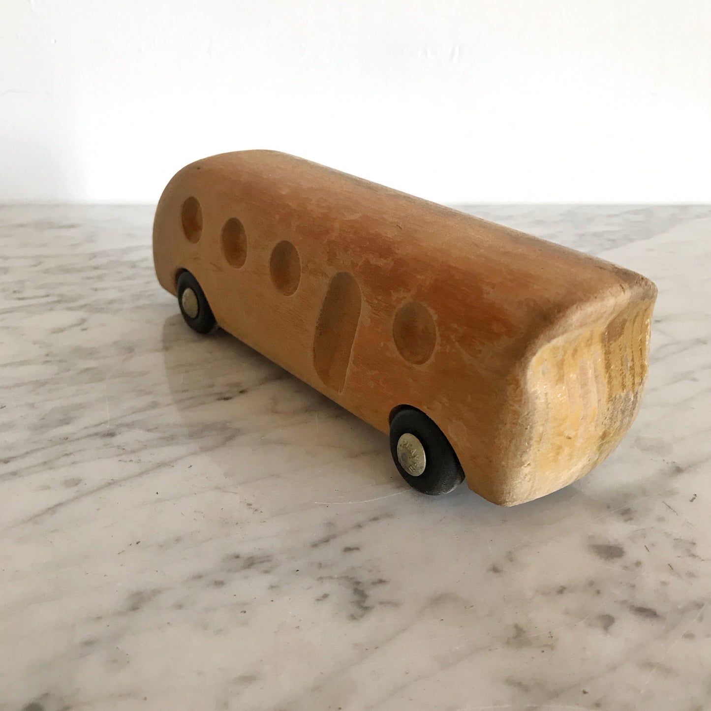 Vintage Sculptural Wood Bus, Antonio Vitali PLAYFORMS