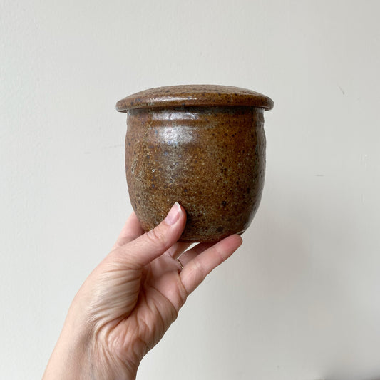 Vintage Studio Pottery Vessel with Lid