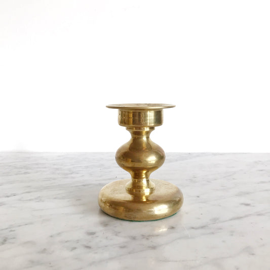 Vintage Norwegian Brass Candle Holder