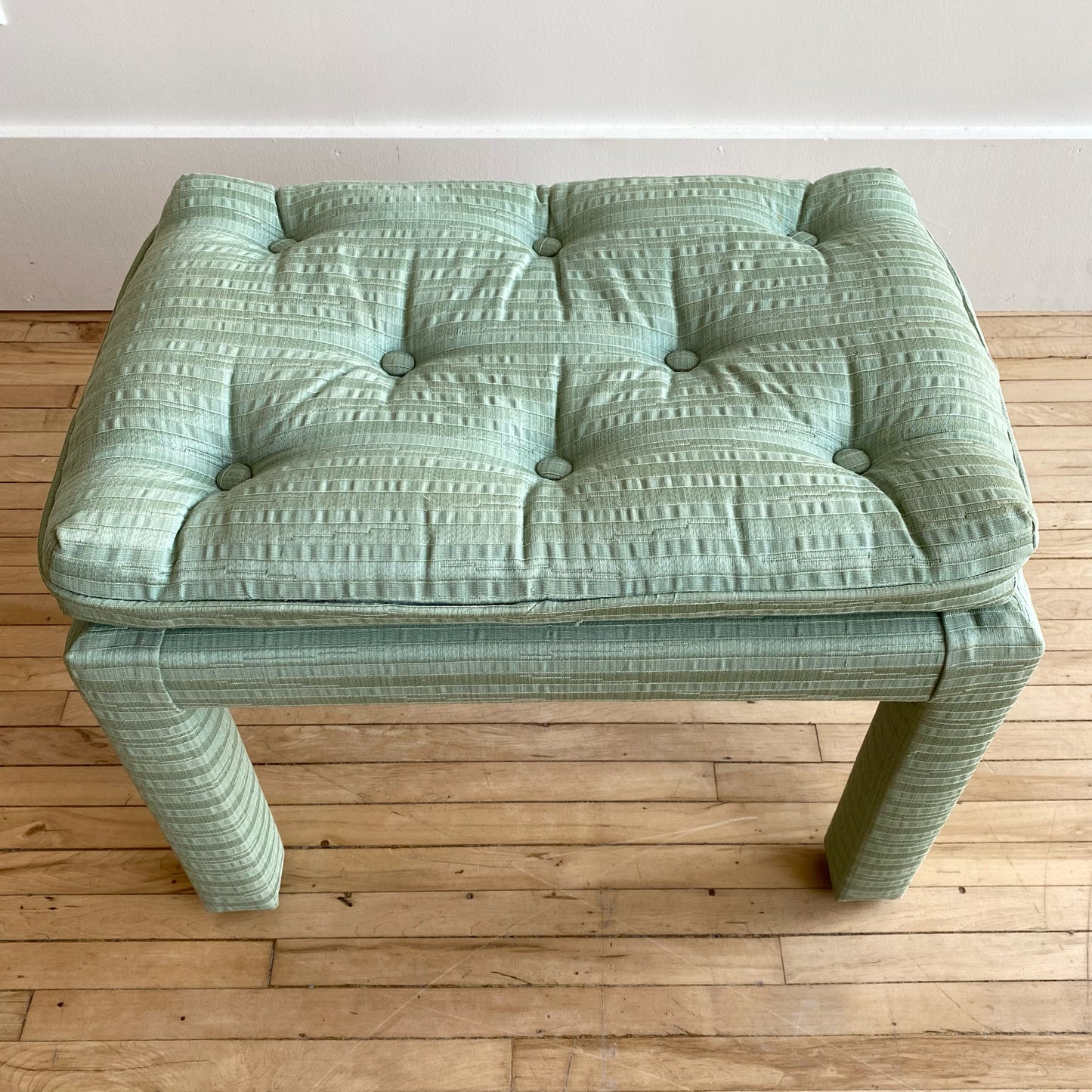 Vintage Mid-Century Upholstered Stool / Bench