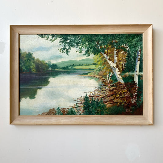 Vintage Original Lakeshore Painting