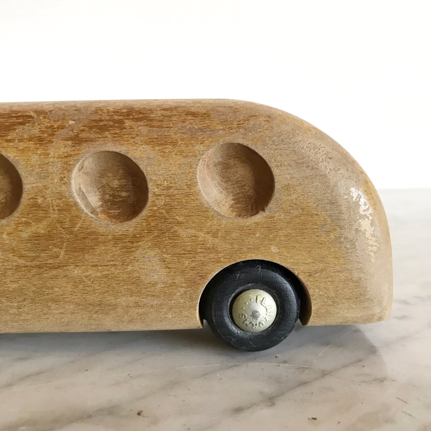 Vintage Sculptural Wood Bus, Antonio Vitali PLAYFORMS