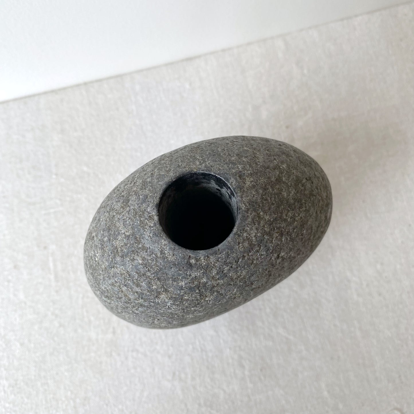 Vintage Gray Stone Vase