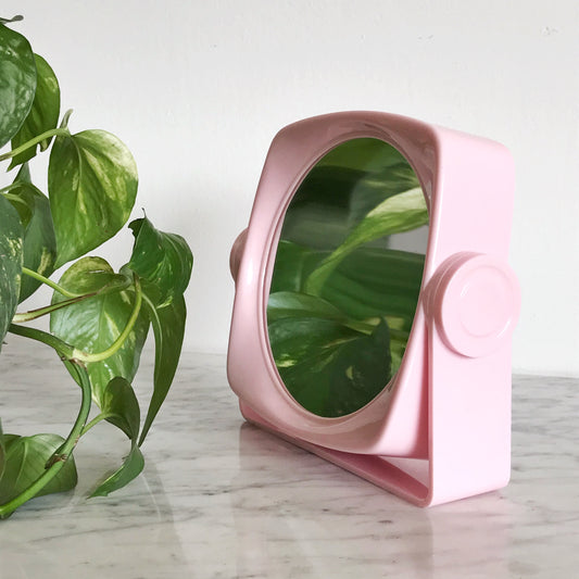Vintage Pink Cosmetics Mirror