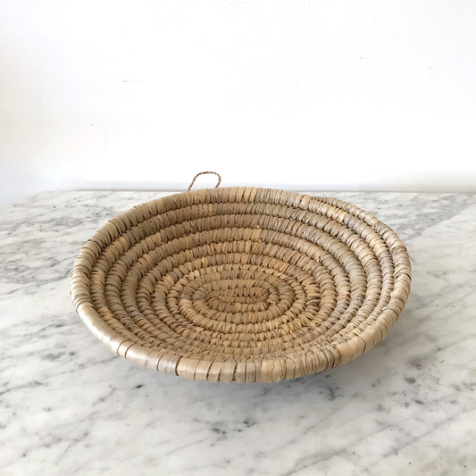 Vintage Woven Wall Basket / Bowl