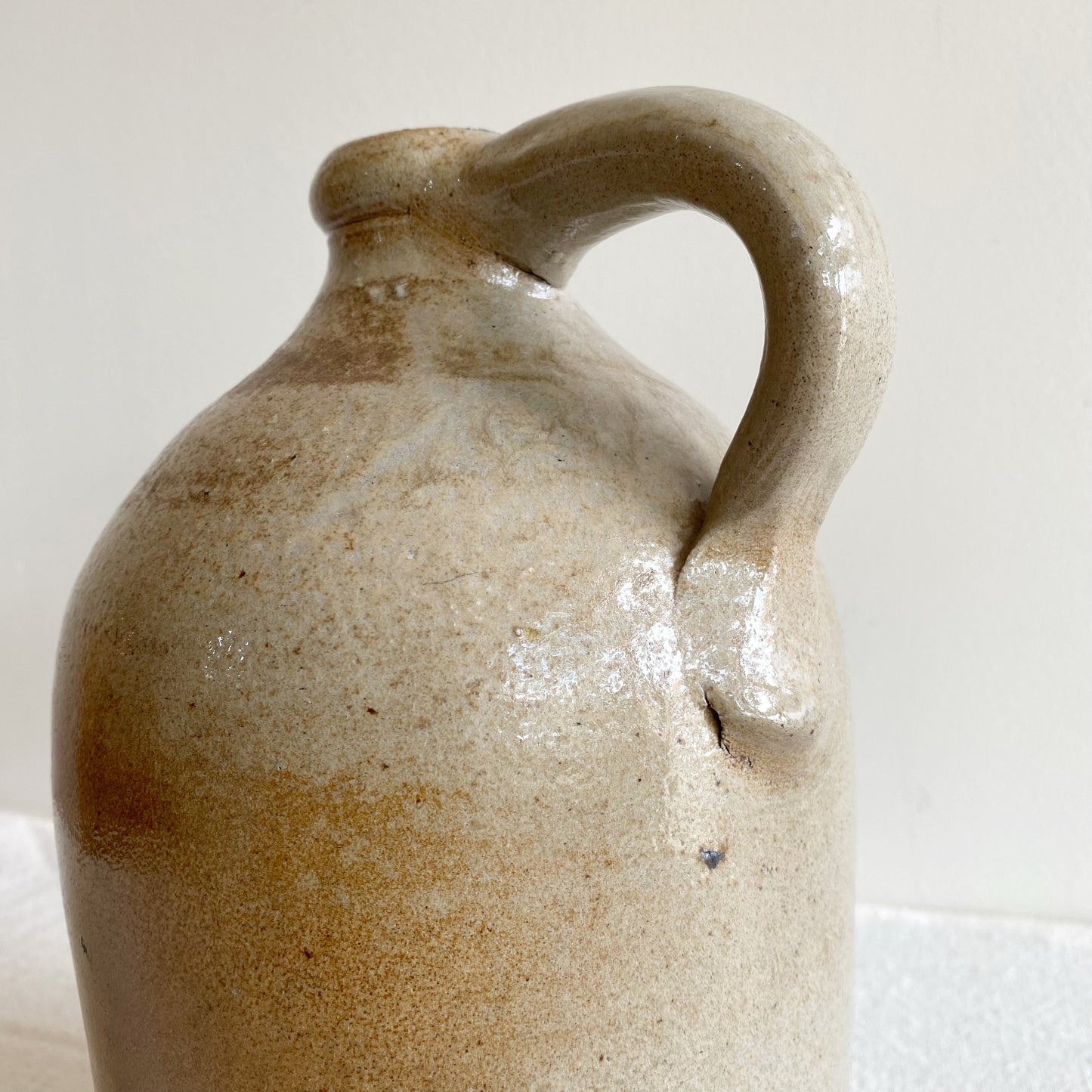 Vintage Stoneware Jug, 9.25”