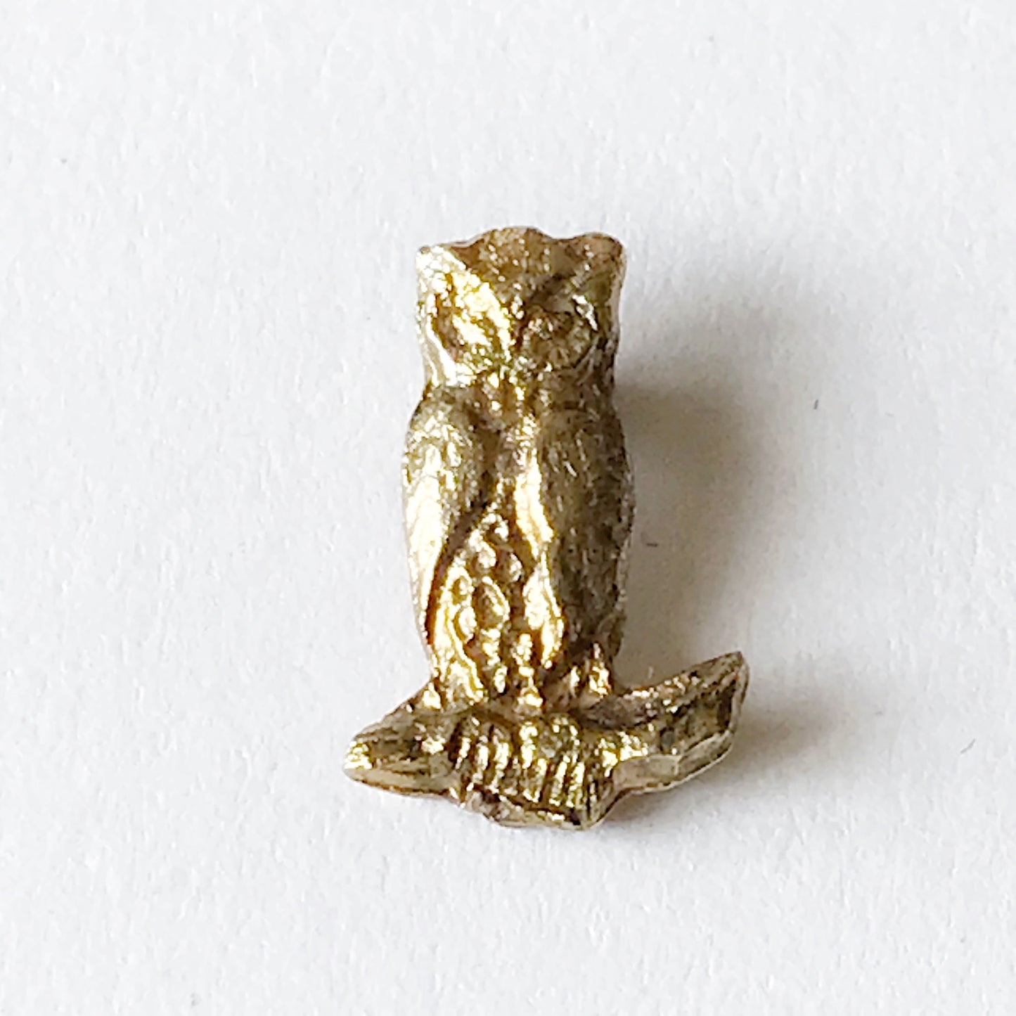 Miniature Vintage Gold Owl Pin