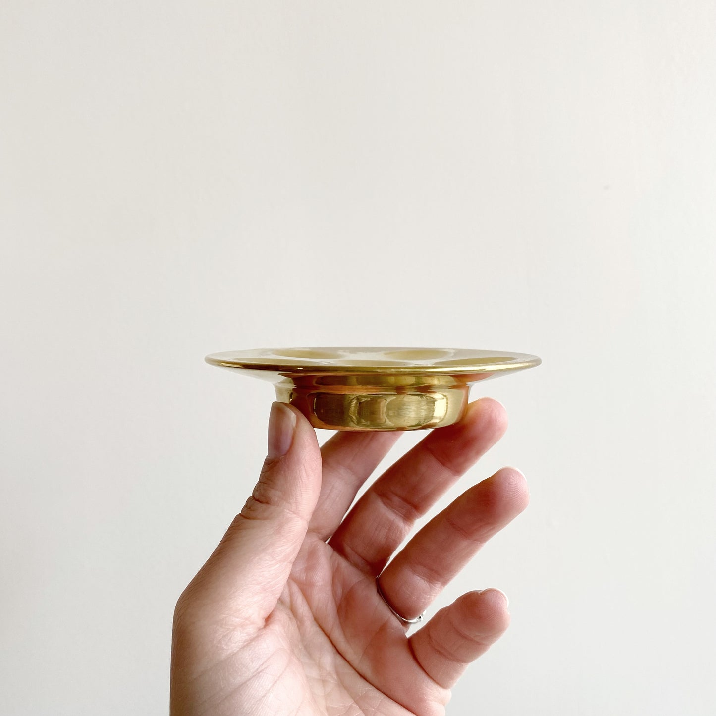 Vintage Dansk Brass Candle Holder