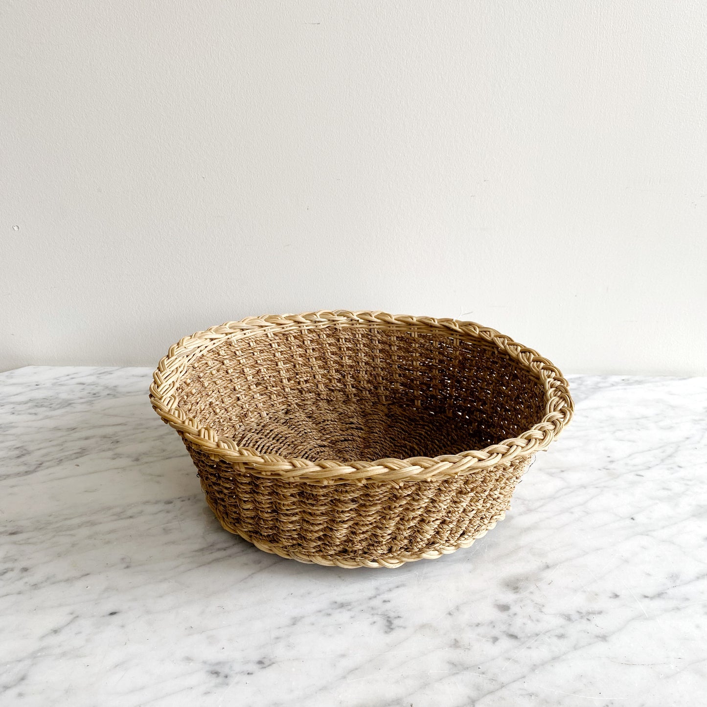 Vintage Woven Rope Basket