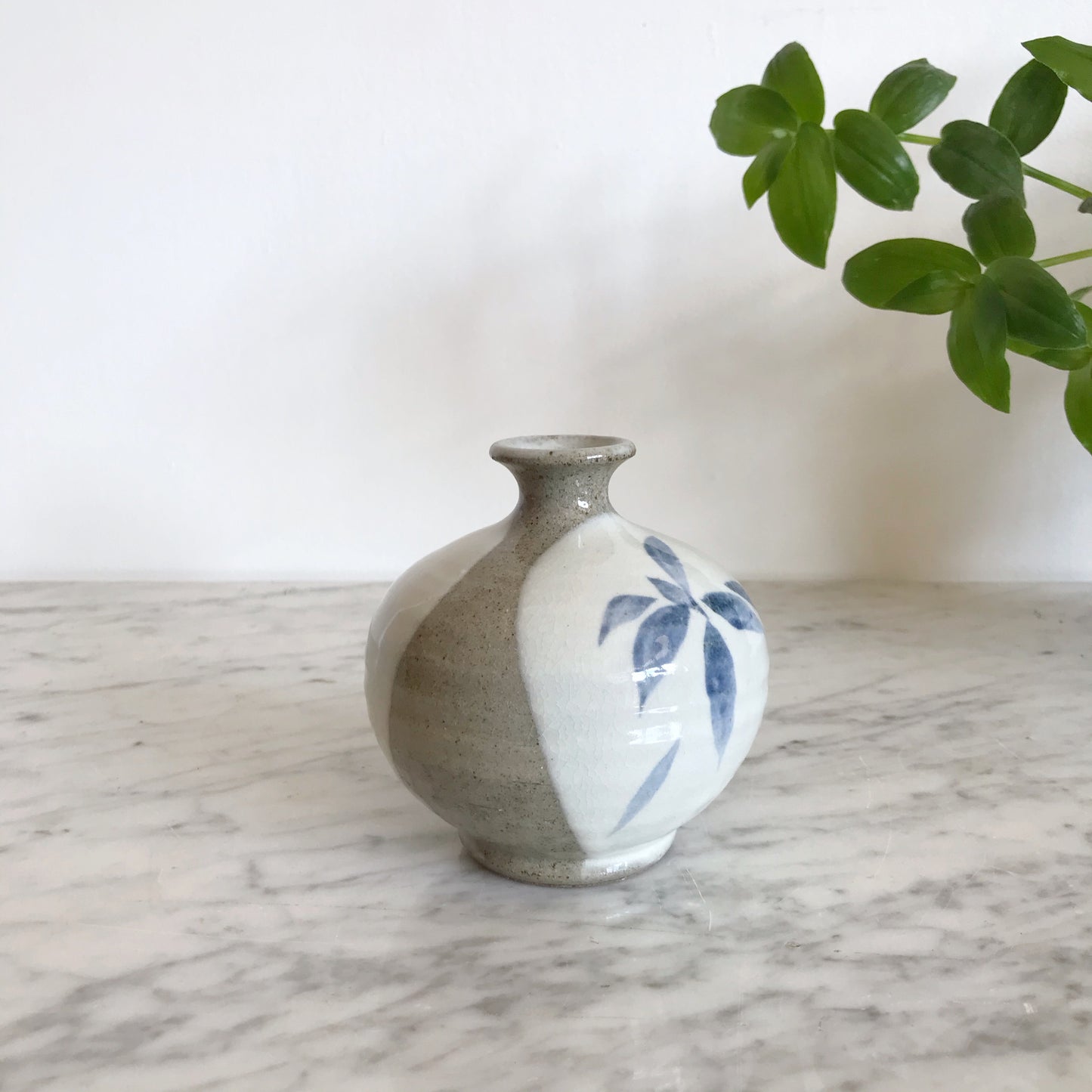 Handpainted Pottery Bud Vase