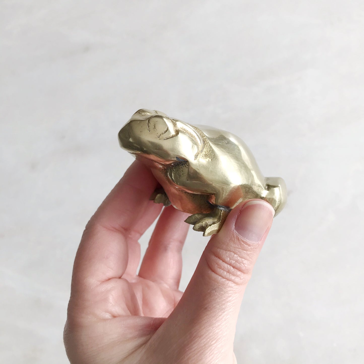 Vintage Brass Frog