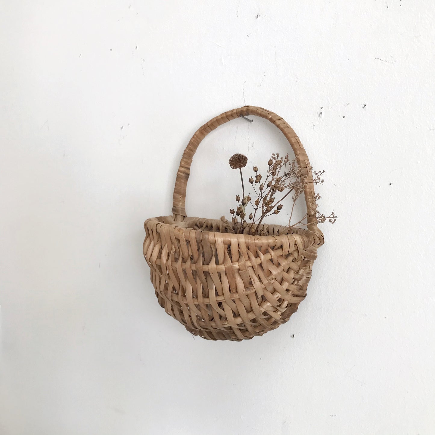 Small Woven Half Moon Basket