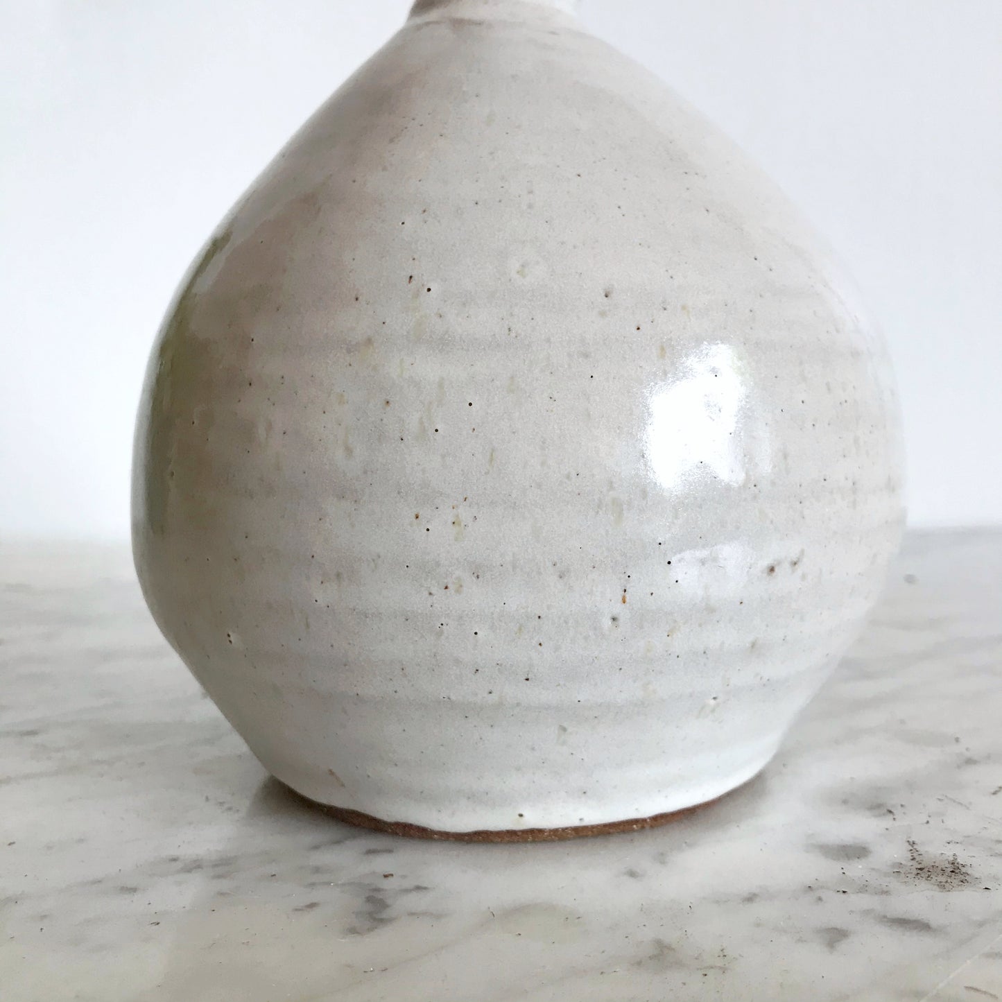 Simple White Studio Pottery Vase