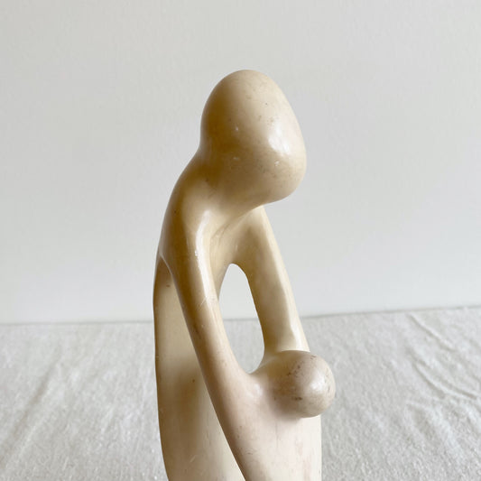 Minimalist Carved Soapstone Duo