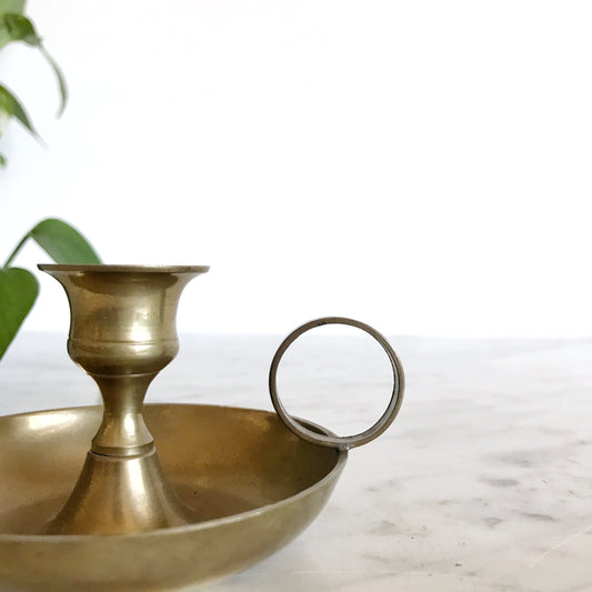 Vintage Brass Candle Holder