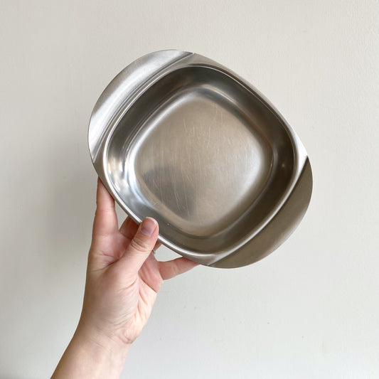 Vintage Stainless Steel Serving Dish, Sweden