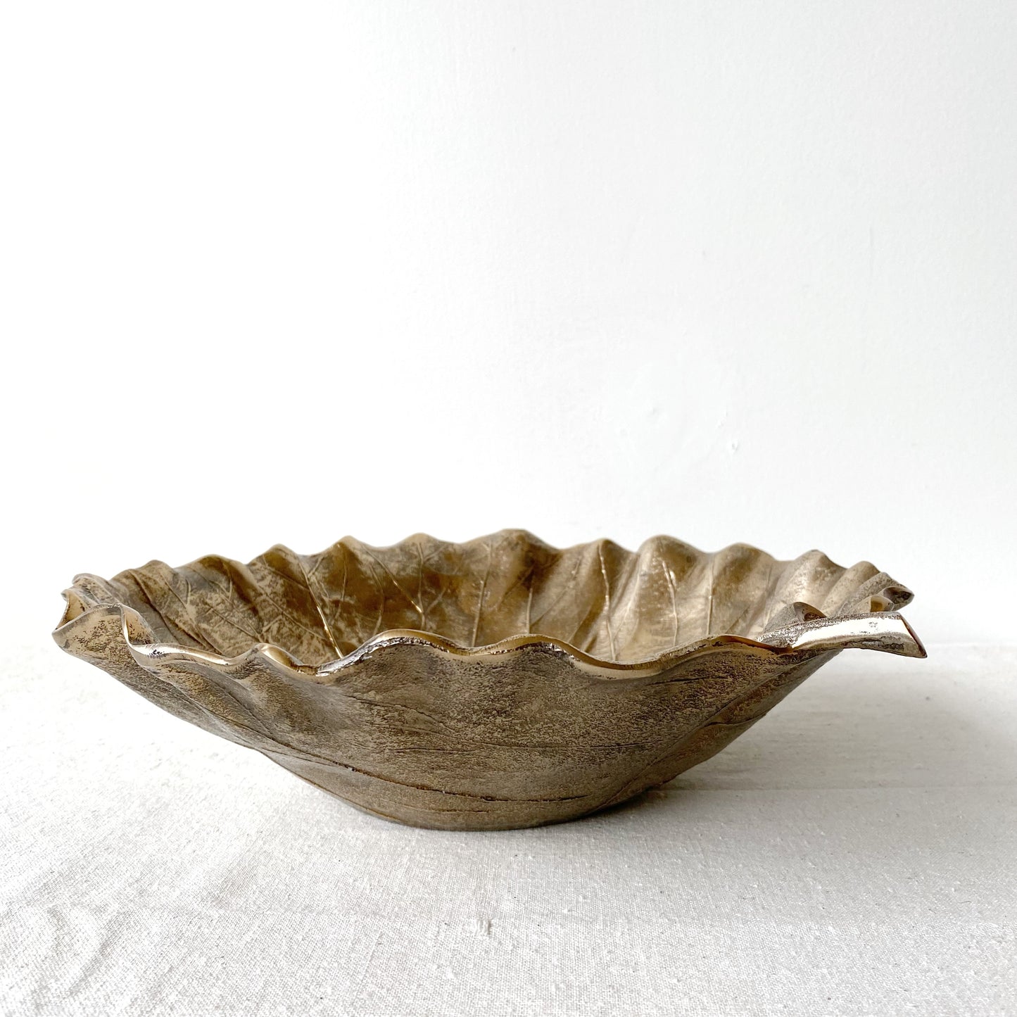 Found Oversized Leaf Bowl