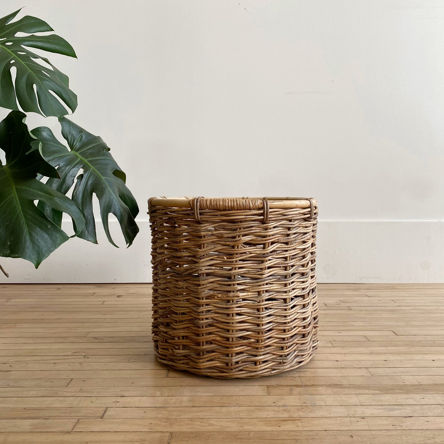 Large Found Vintage Natural Woven Basket