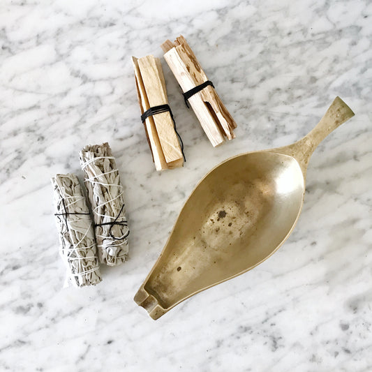 Large Vintage Brass Ashtray