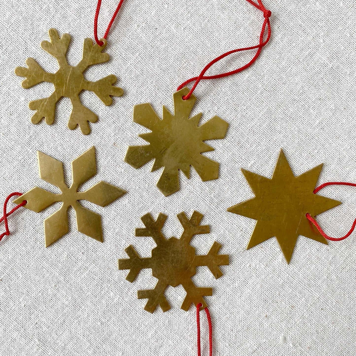 Brass Snowflake Ornament, Choose