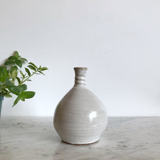 Simple White Studio Pottery Vase