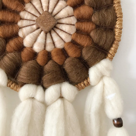1970's Woven Wool Dream Catcher