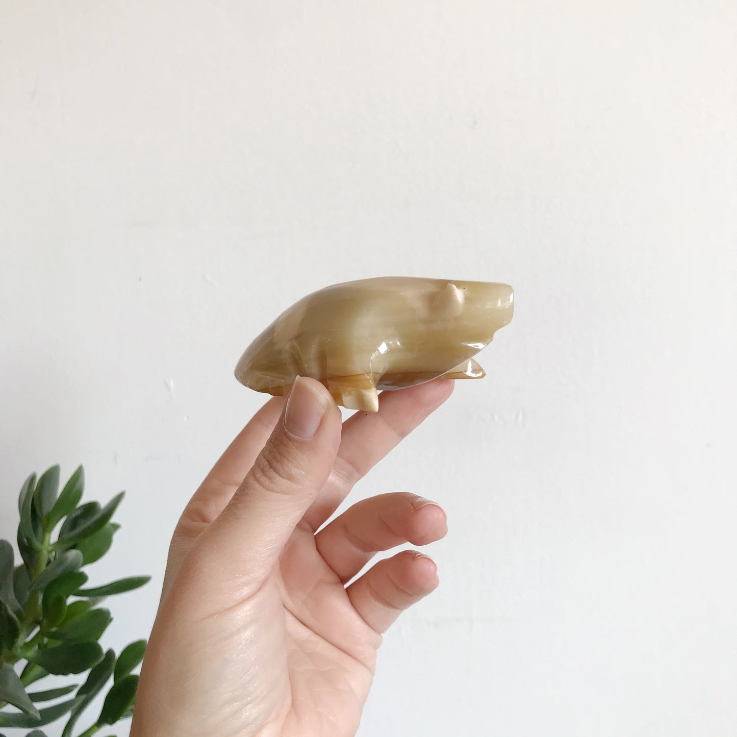 Vintage Carved Stone Frog