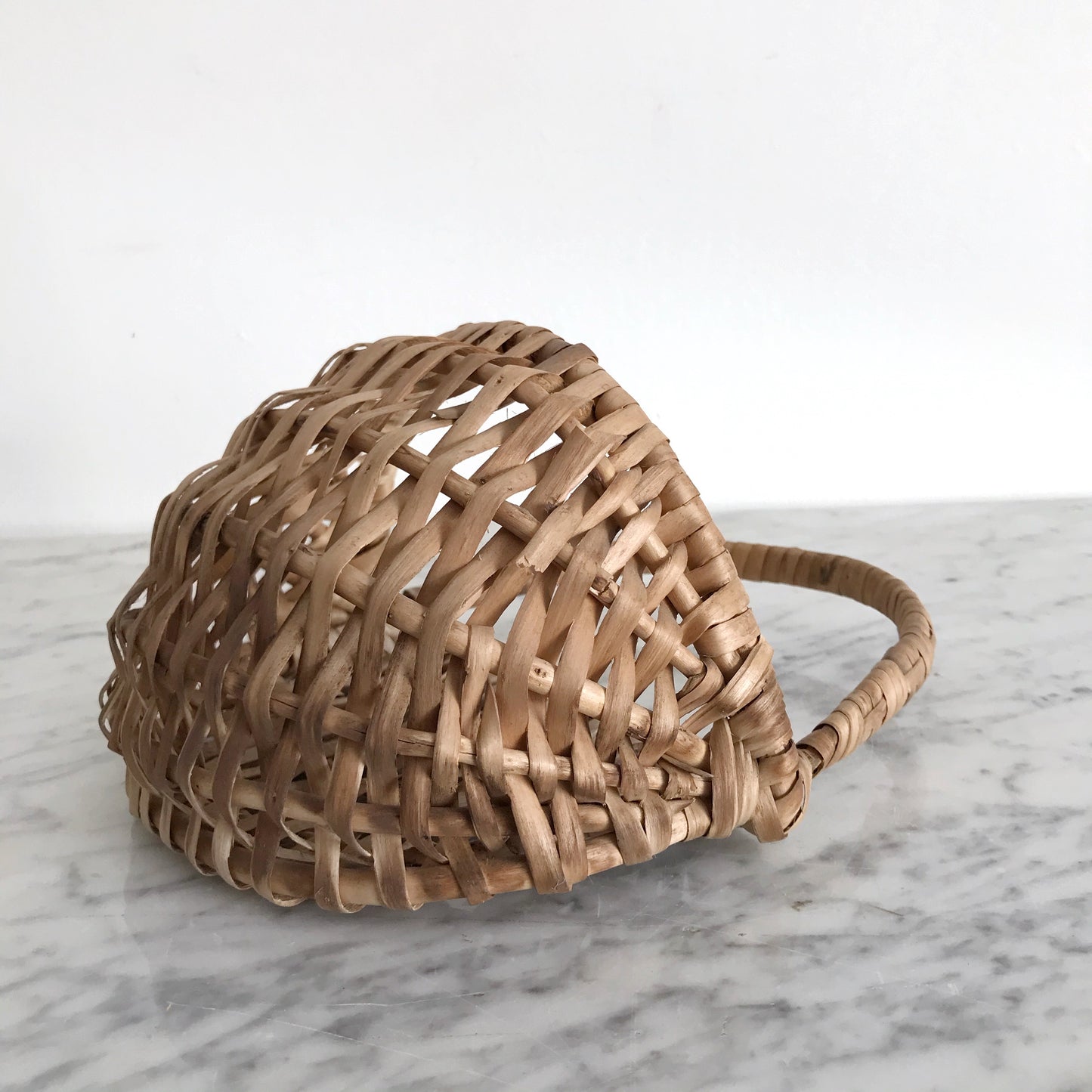 Small Woven Half Moon Basket