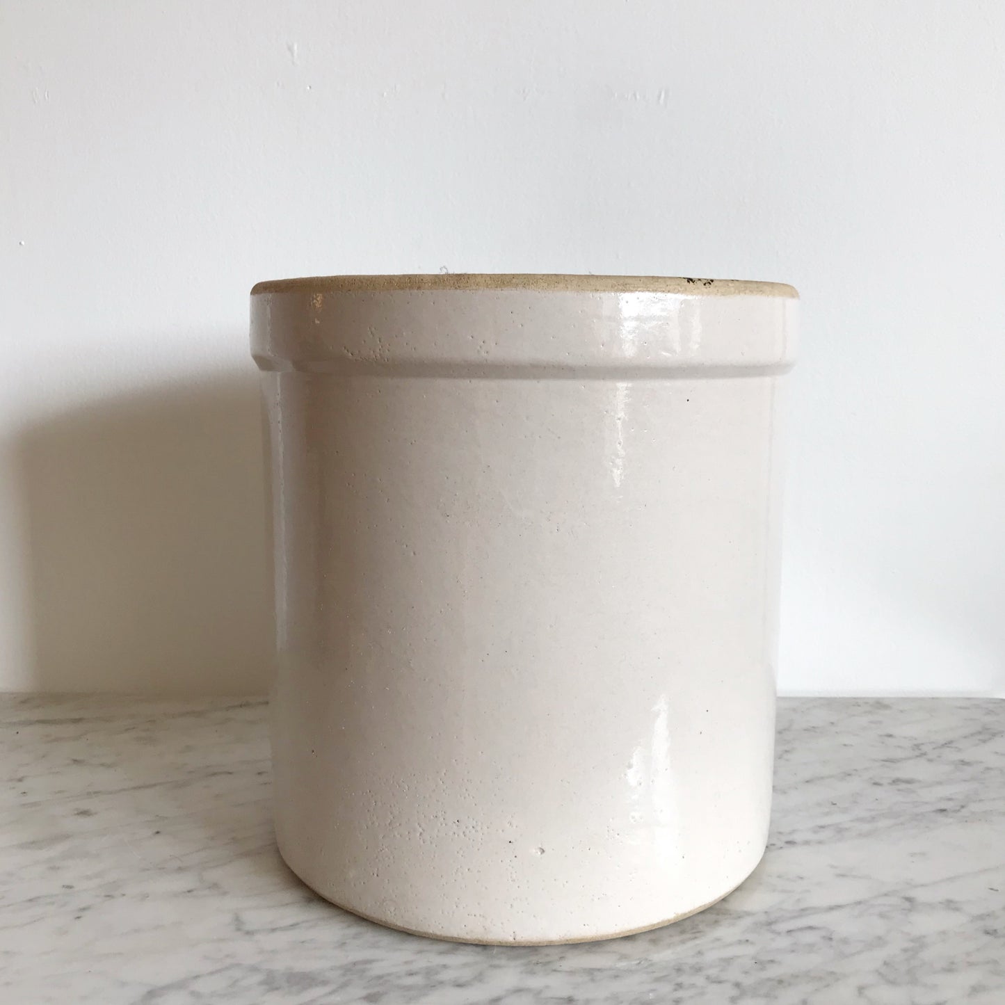 XL Vintage Stoneware Crock, 3 Gallon