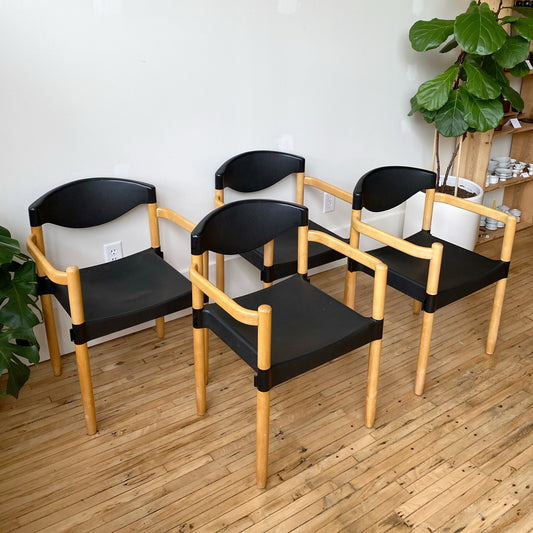 Set of 4 Vintage “Strax” Chairs by Hartmut Lohmeyer for Casala