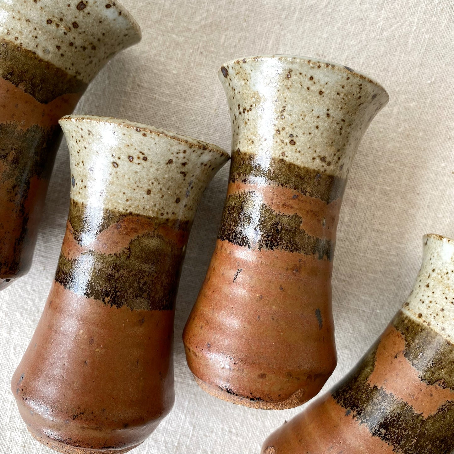 Set of 4 Studio Pottery Cups