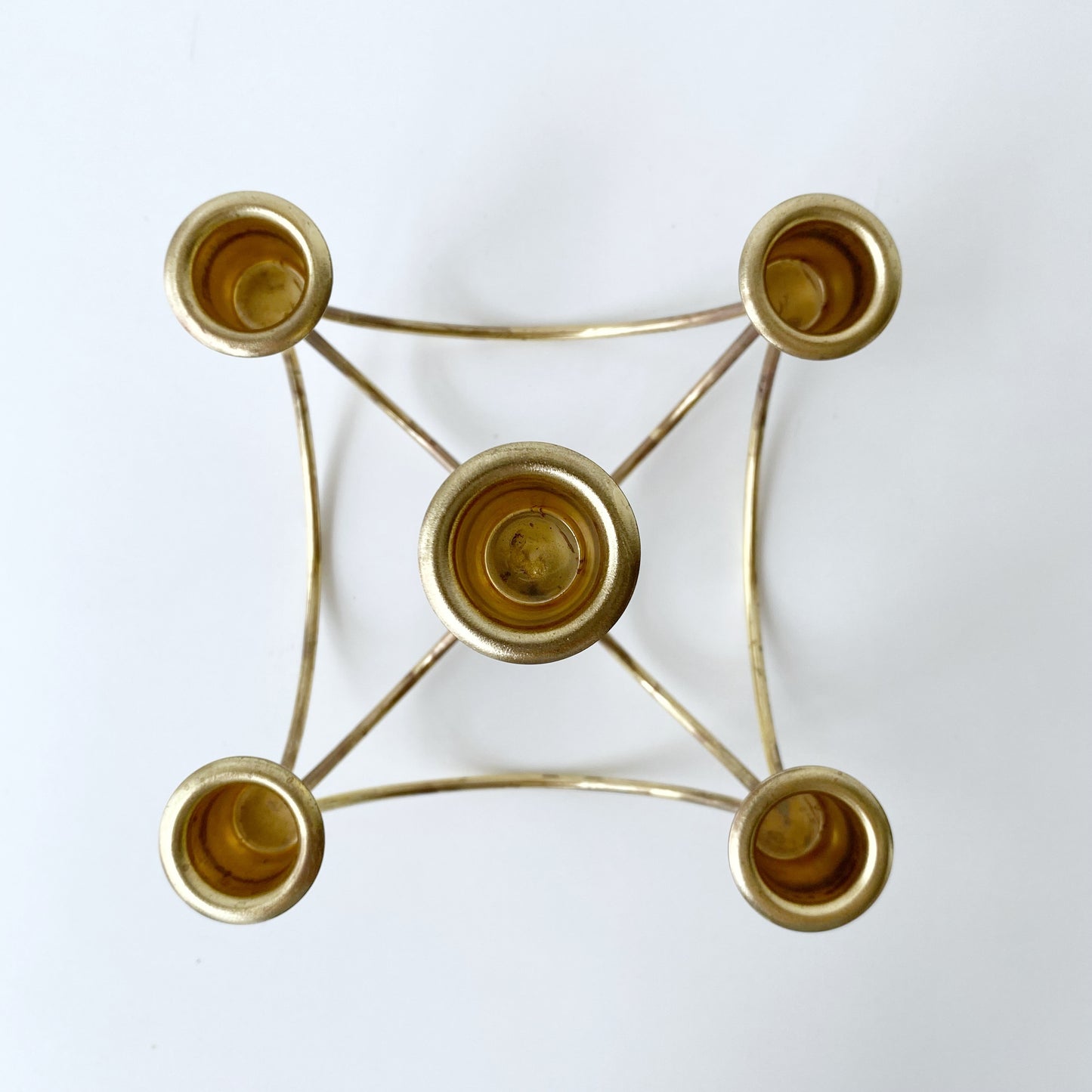 Vintage Gold Wire Candelabra