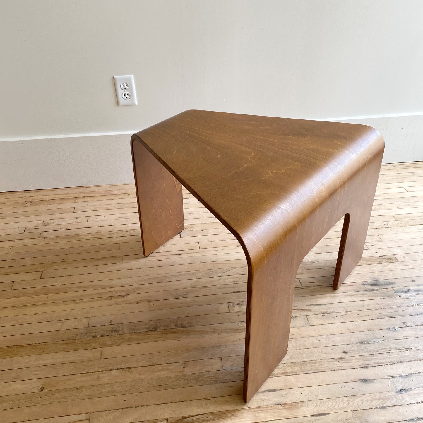 Ekornes Postmodern Triangular Bentwood Table