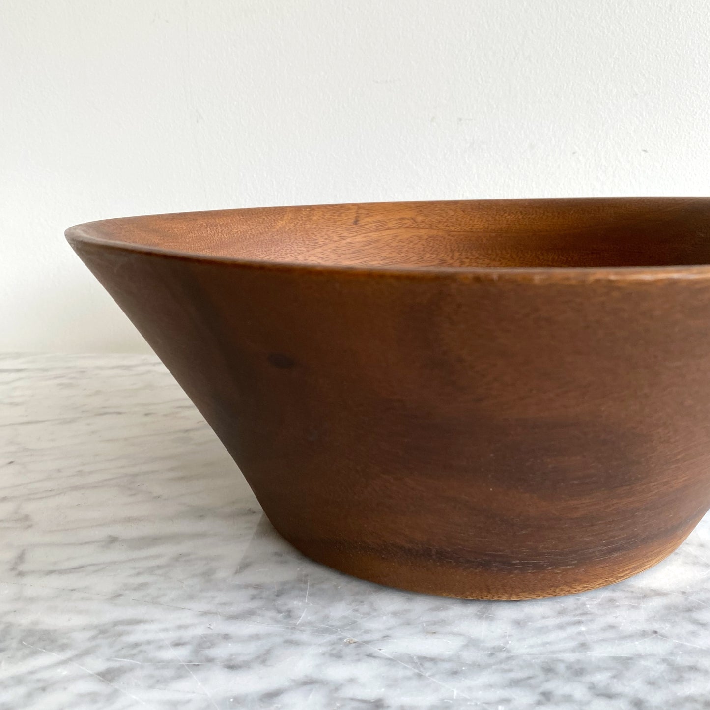 Large Vintage Wood Salad Bowl