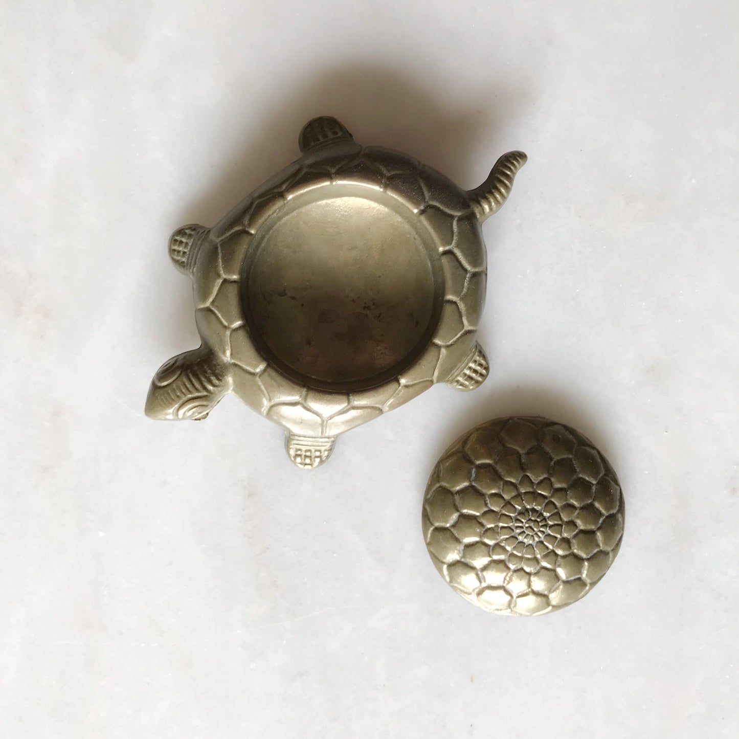 Vintage Brass Turtle Box, Italy