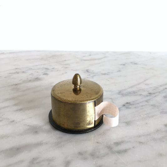 Vintage Brass Stamp Holder / Dispenser
