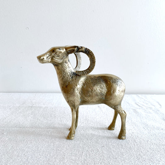 Vintage Brass Mountain Goat